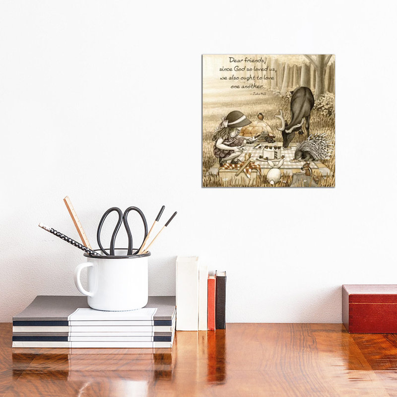 Picnic Celebration by Tracy Lizotte - Wrapped Canvas Print, 30.48 cm H x 30.48 cm W