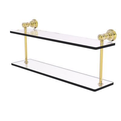 Freyja 2 Piece Glass Tiered Shelf