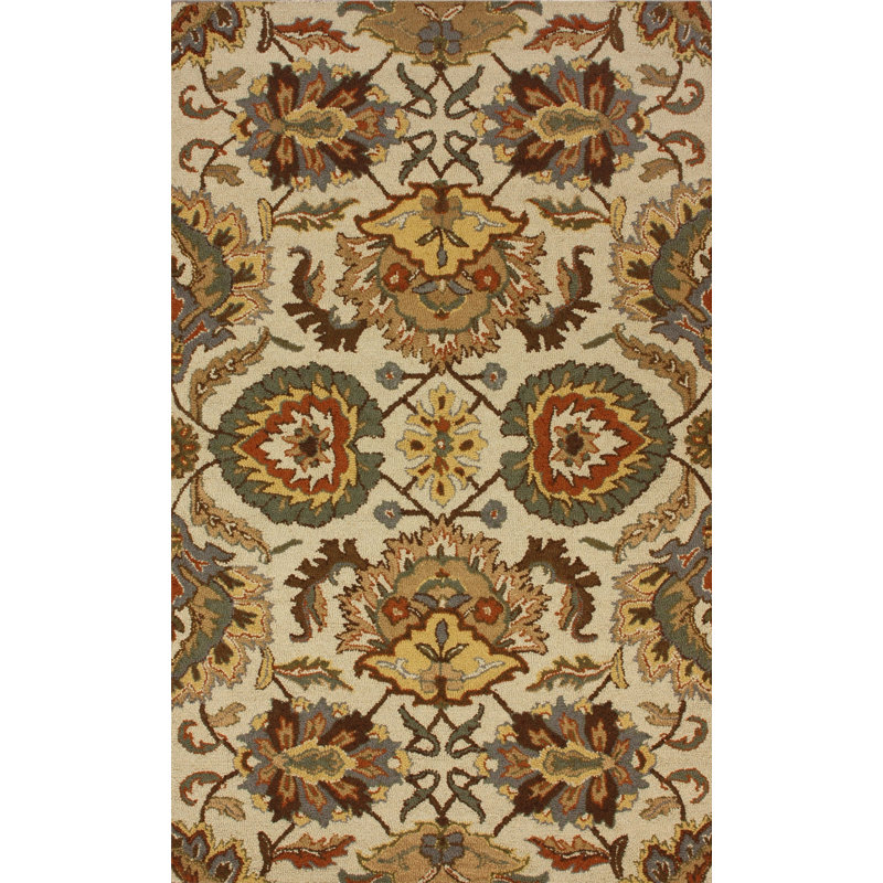 Tapis crème Edeltrudis Alfombras, Rectangle 8 pi 7,2 po x 11 pi 6 po