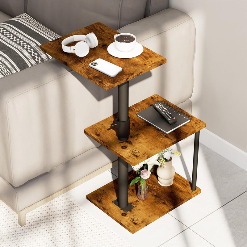 Side Table For Couch Arm, Height Adjustable
