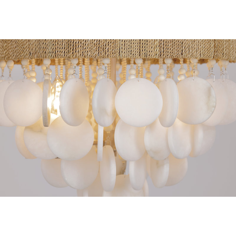 Metropolitan 4 Lights Semi Flush In Autumn White Finish