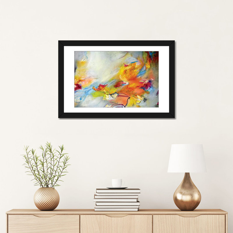 « abismo de color i », impression sur toile, H 18 po x l 26 po x P 1,5 po, Toile avec cadre noir