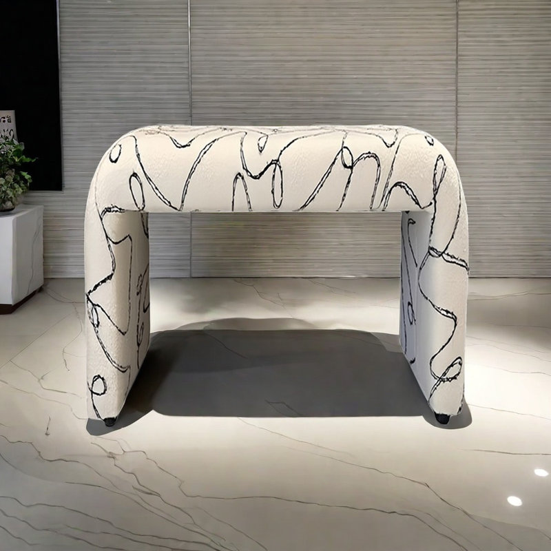 Banc de bout de lit luxueux, H 17,71 po x l 23,62 po x P 14,96 po