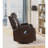 Waterlily Motion Rocker Recliner w/Swivel, Brown Faux Leather-702485305