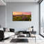 «Landscape & Nature Mountain Sunset Wildflowers Field», reproduction sur toile-244581243