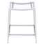 Tabouret de comptoir Staten Chrome sans dossier (chaises de salle à manger uniquement)
