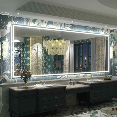 Front & Back LED Anti-Fog Tempered Glass Bathroom/Vanity Mirror - Basics by Wayfair™