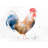 Rooster Watercolor Blue Braided Placemat | Kitchen Decor