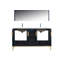 Brooksby 60'' Double Bathroom Vanity with Quartz/Ceramic Undercount Sink Top-16623433