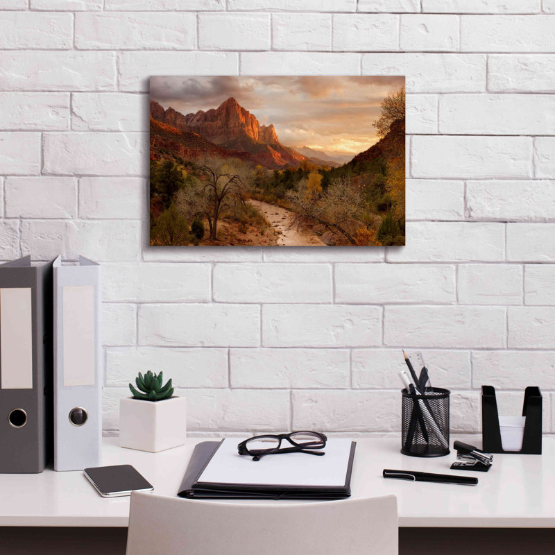 «Zion Watchmen Sunset» par Mike Jones, estampe numérique sur toile, H 12 po x l 18 po x P 0,75 po