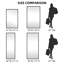 Miroir pleine grandeur 71 po x 24 po avec cadre rectangulaire en métal noir avec support pour meuble-lavabo et vestibule