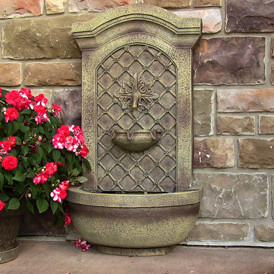 Fontaine murale d'extérieur Leyland Rosette