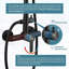 Robinet de douche noir en acier inoxydable