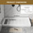 48"W x 32"D Single Threshold SMC Shower Pan Base With Drain Assembly & Drain Cover, Non-Slip-122628224