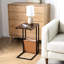 Acacia Wood with Magazine Holder Side Table