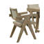 Chaises de salle à manger avec accoudoirs et revêtement en chêne à finition chêne 2 pièces-725166435
