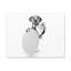 Dalmatien tenant un mouchoir assis sur une toilette, art mural sur toile-280289729