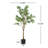 51" Artificial Ficus Tree With Black Plastic Pot Artificial Tree