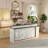 94.5” Wide L-Shaped Kitchen Bar With Multi-Color LED Lighting