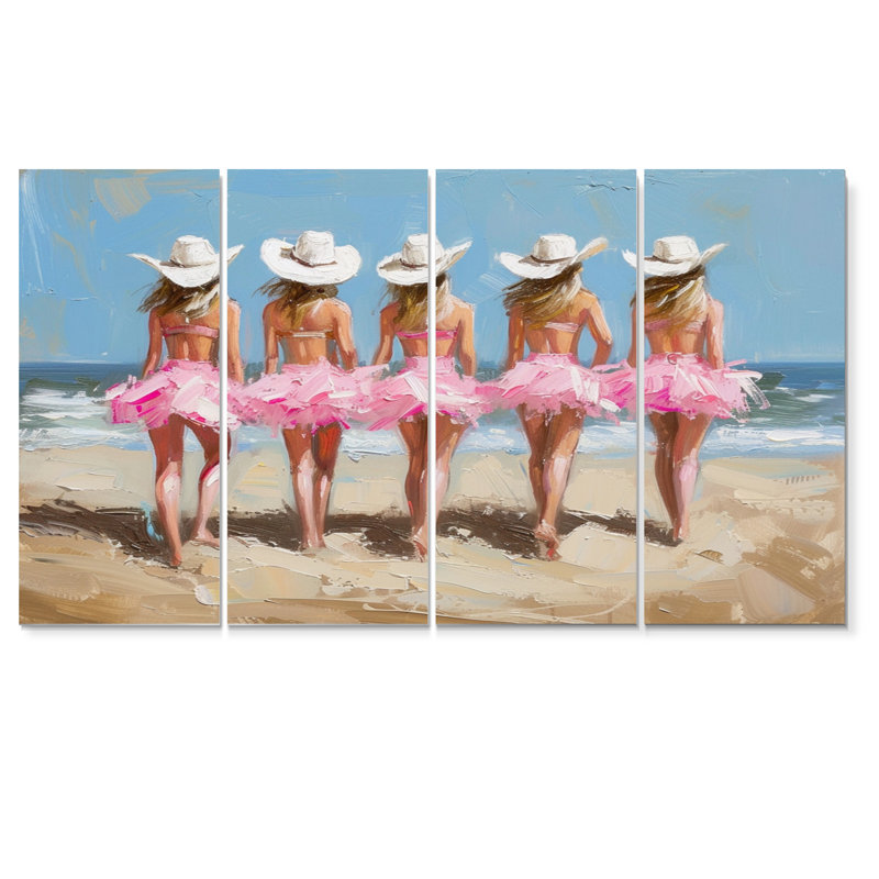 Cowgirls In The Arizona Desert - Ensemble de décorations murales de cow-filles, H 32 po x l 64 po
