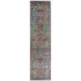 Multicolored Alchemy Transitional Silk Runner - 3'3" x 13'3"