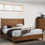 Ensemble de chambre à coucher en bois avec tête de lit 3 pièces Mid-Century-1692486455
