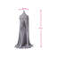Round Dome Cotton Bed Canopy Mosquito Net, Grey