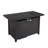 25" H X 42" W Steel Outdoor Fire Pit Table With Lid