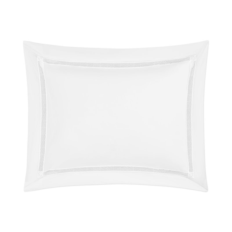Taie décorative Ritz Percale, Blanc, Très grand lit