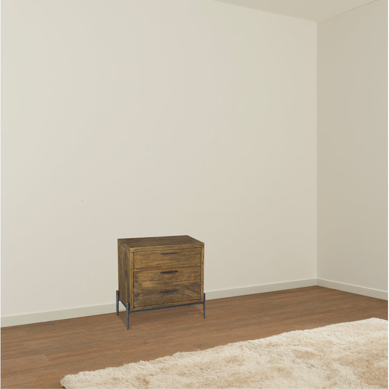 Table de chevet 3 tiroirs Bedford