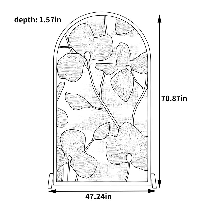Dewitt, H 70,87 po x l 47,24 po x P 1,57 po