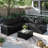 6 Pieces Outdoor Patio Furniture Set, With Cushions And Glass Coffee Table, Pe Rattan Outdoor Wicker Sectional Furniture Sofa Set-586410613