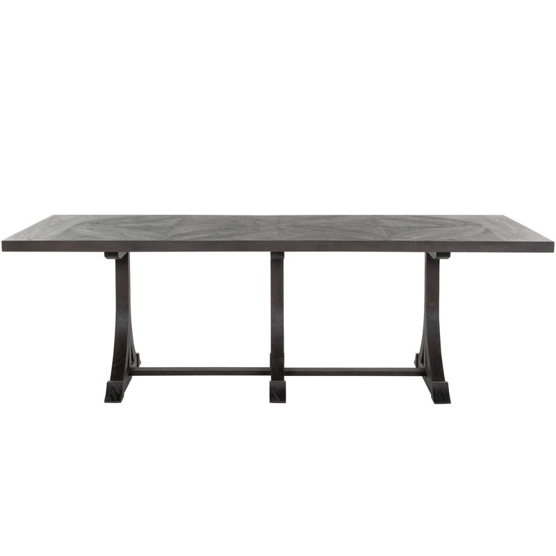 Adams 94" Solid Wood Trestle Dining Table
