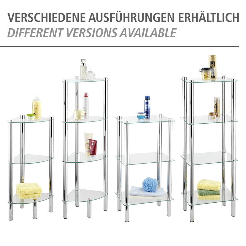 Yago Glass Bathroom Shelves