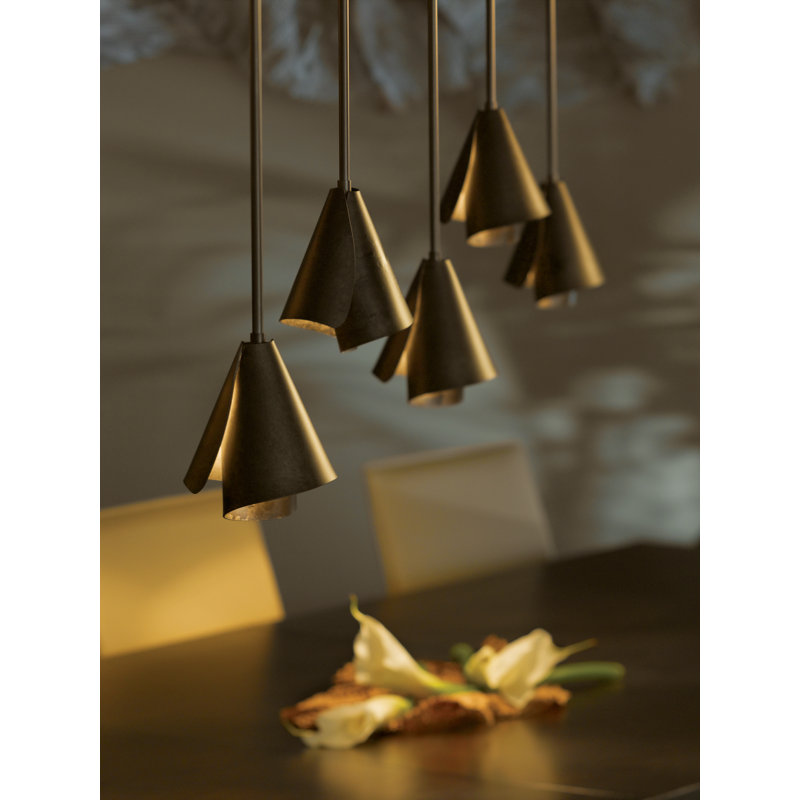 Mobius 1 - Light 5" Wide Single Pendant, Modern Brass