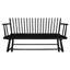 Chaise avec accoudoirs à dossier en bois noir Living Space-1798209