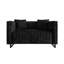 LOVESEAT EN VELOURS NOIR-638295539