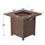 Foyer de table d'extérieur au propane en fer H 25 po x l 28 po avec couvercle-681011343
