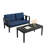 Polett Teak Outdoor Two-person Patio Set With Cushions And Coffee Table-1412248894-1412248883