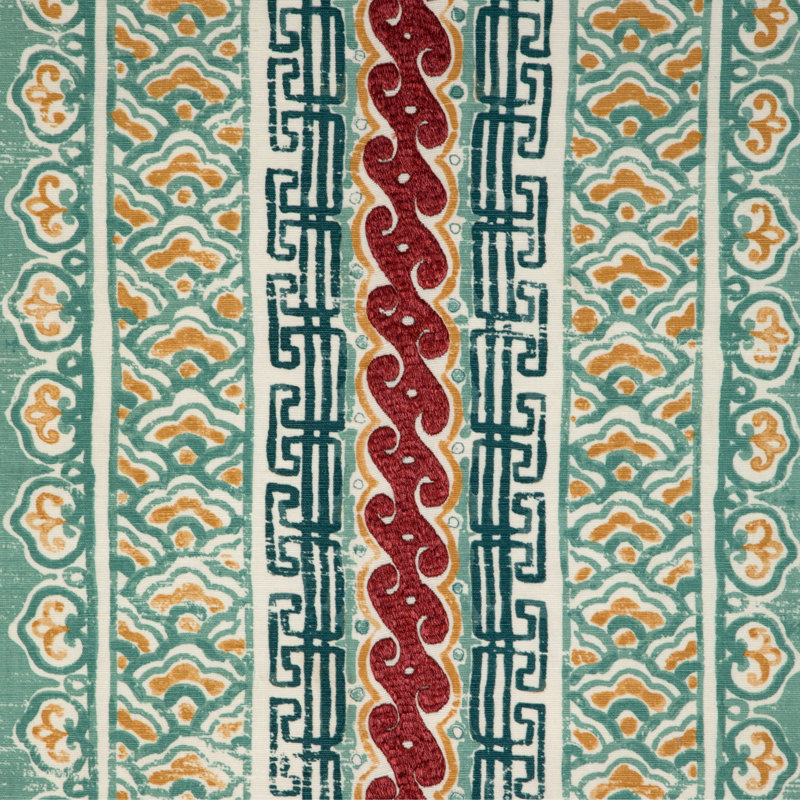 Mindoro Bongol Print Fabric, Aqua