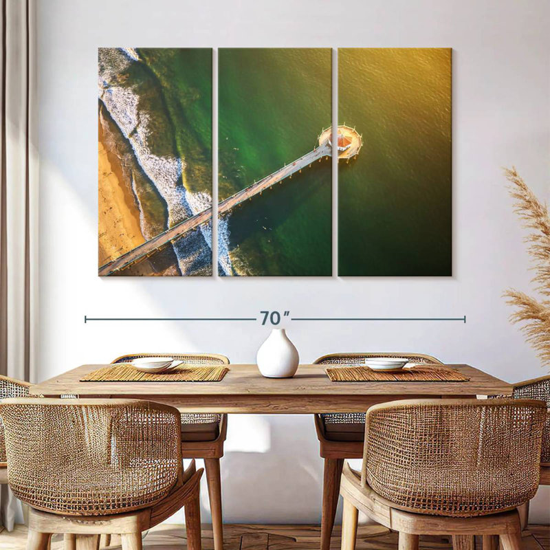 Ocean Dock Golden Hour, 42" H x 65" W