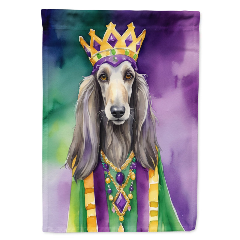 Double Sided 15.5'' H x 11.25'' W Polyester Mardi Gras Garden Flag