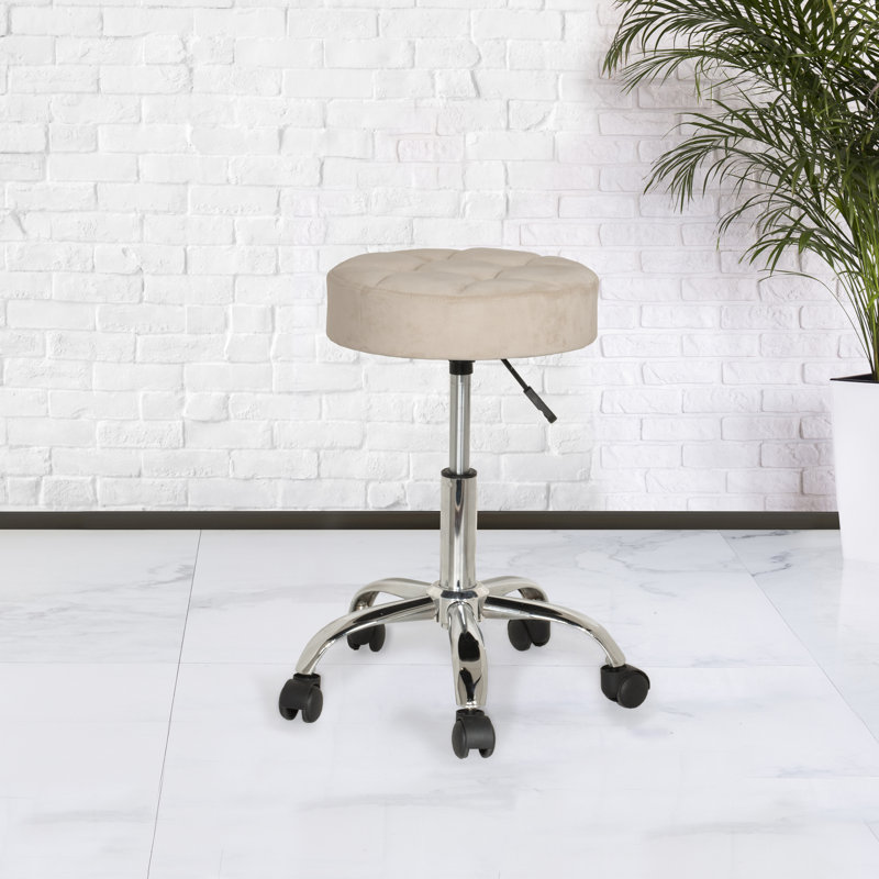 Tabouret de coiffeuse Barlena, Crème