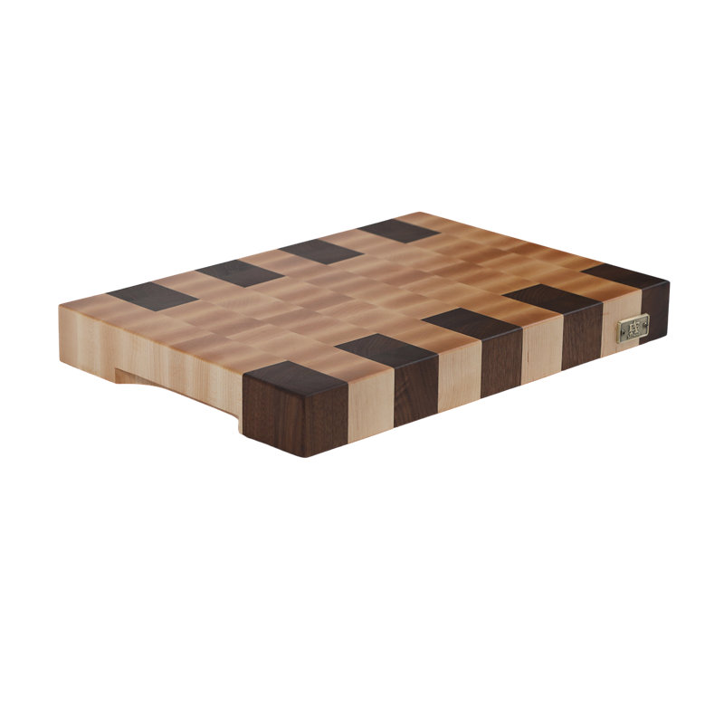 Maple/Mahogany Wood Cutting Board, 14" W x 20" L
