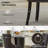 PU Leather Dining Chairs with Pull Ring-443848411