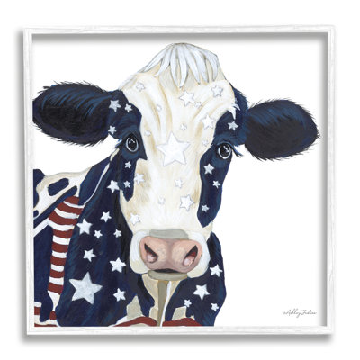 " Country Americana Cow Flag Pattern "