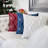 White Holiday Embroidered Velvet Throw Pillow with Insert-122900714