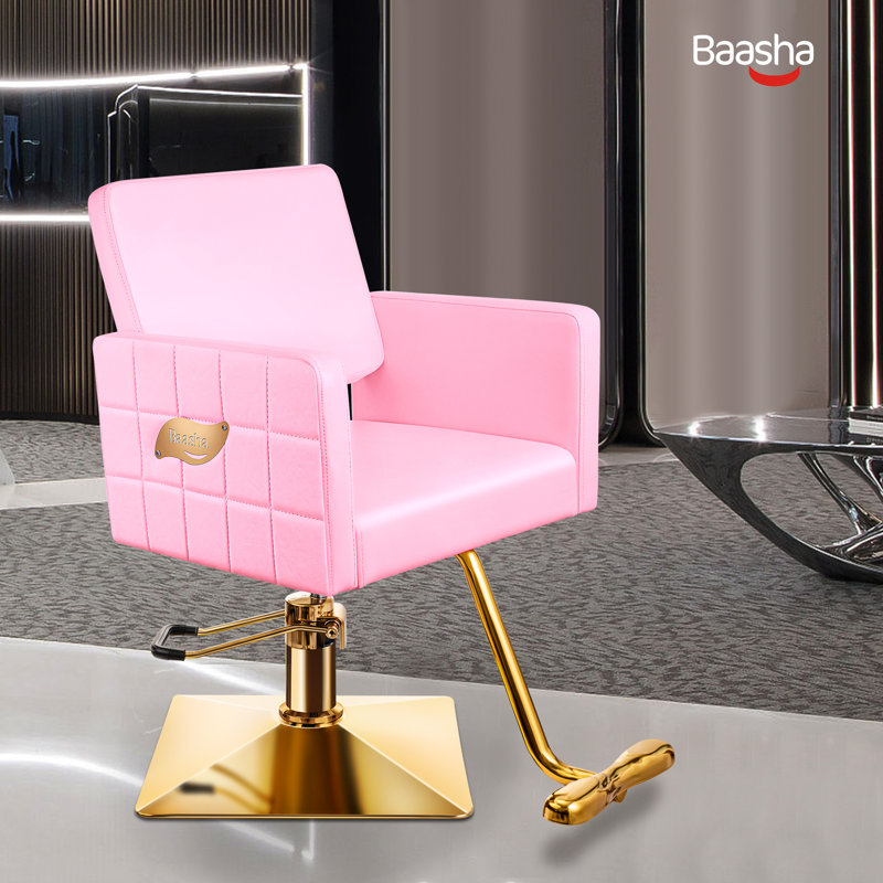 Chaise de dessinateur robuste Lilyannah, Rose