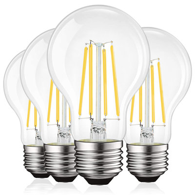 12 watts, ampoule DEL intelligente A19, à intensité variable, base blanche réglable