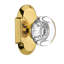 Cottage Plate with Round Clear Crystal Door Knob-1842435639-1842435635